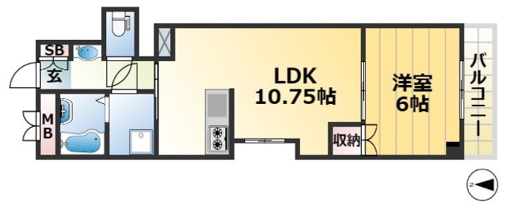 SY蓮宮通の間取り