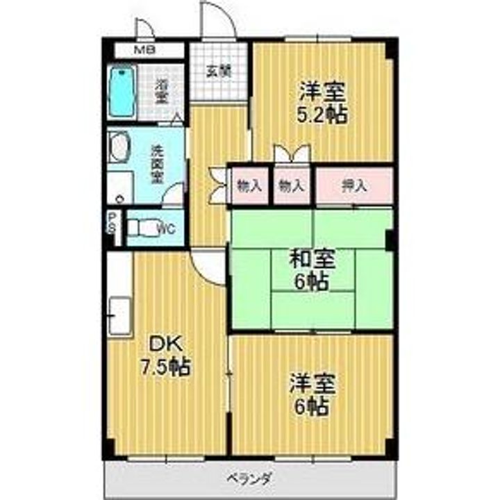 愛知県日進市藤塚3(マンション)の賃貸物件の間取り