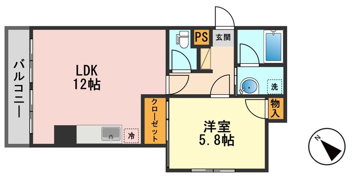 東京都江戸川区松島3(マンション)の賃貸物件の間取り