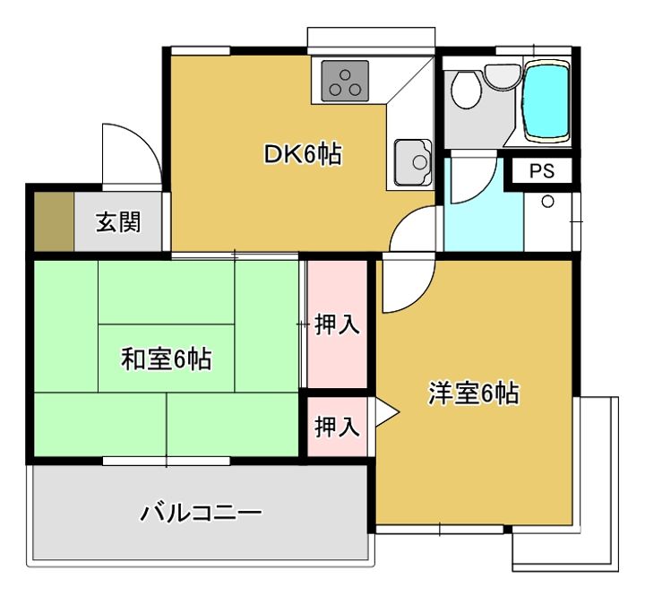コーポアキの間取り