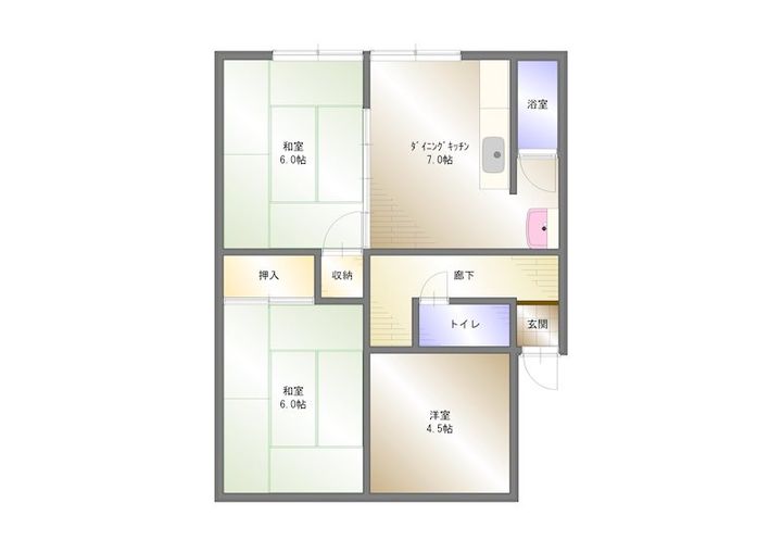 ルミウス船木の間取り