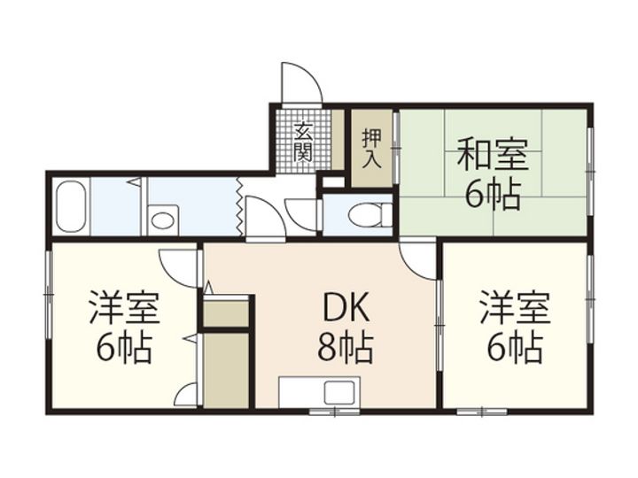 ウエストコートAの間取り