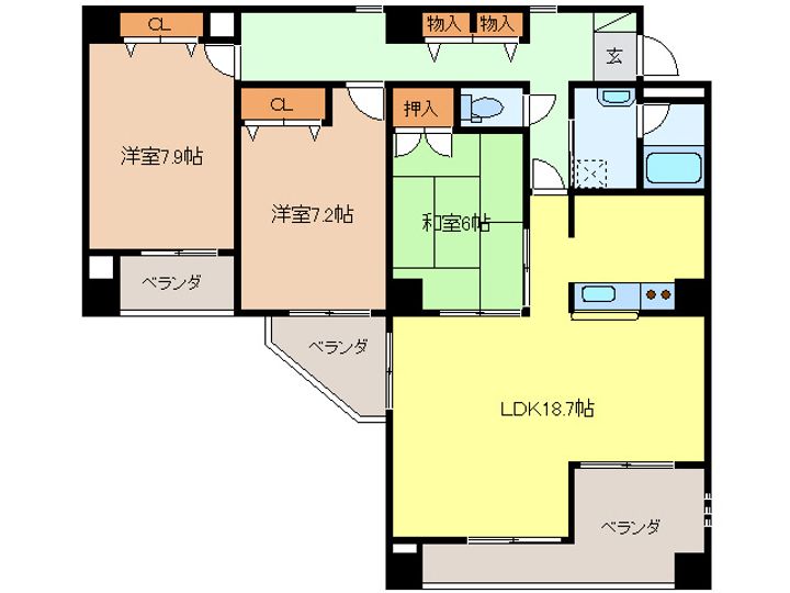 VILLA CLAIRの間取り