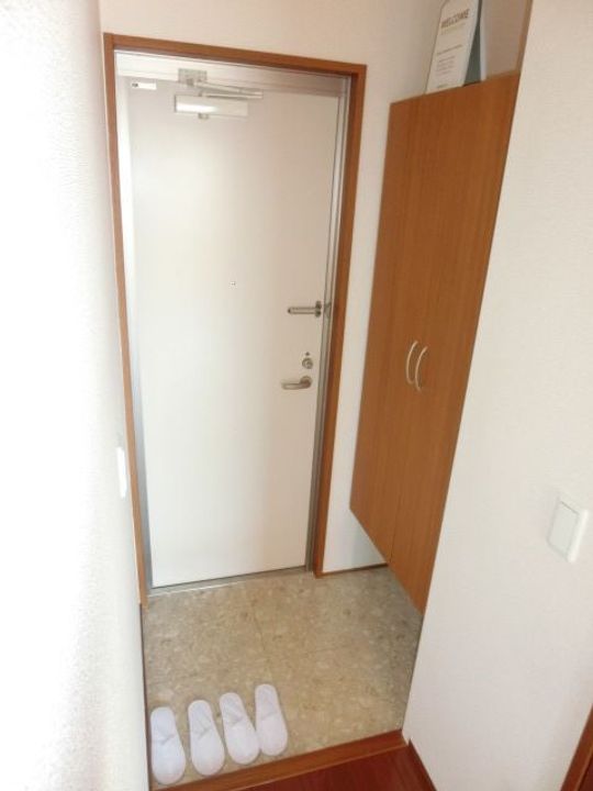 スカイパレットAの玄関