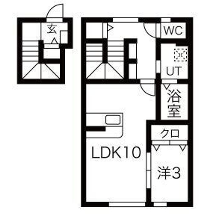 山形県東根市若木三条通り(アパート)の賃貸物件の間取り