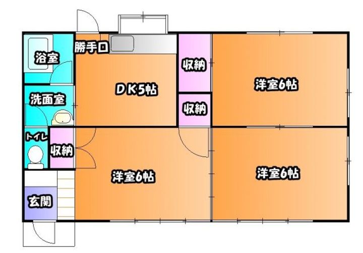 埼玉県深谷市東方(一戸建)の賃貸物件の間取り