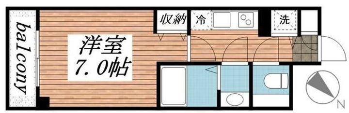 東京都杉並区成田東5(マンション)の賃貸物件の間取り
