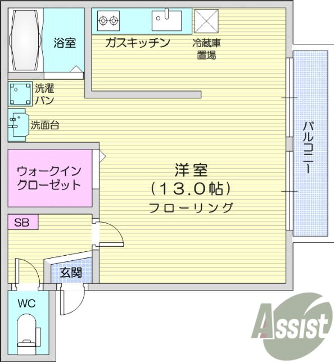 コンフォール台原の間取り