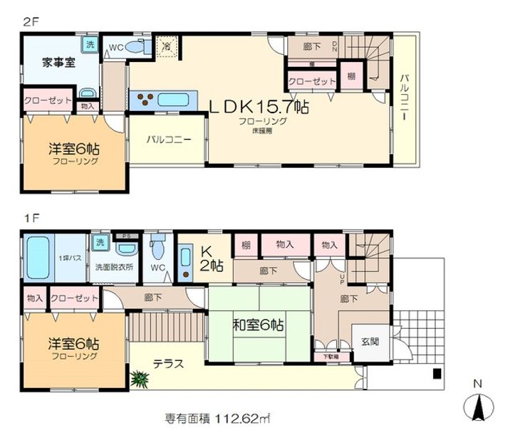 東京都江戸川区本一色1(一戸建)の賃貸物件の間取り