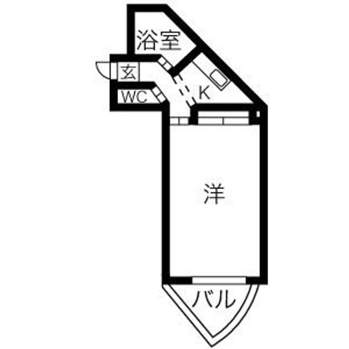 北海道札幌市中央区南八条西9(マンション)の賃貸物件の間取り