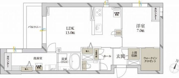 クレール シャーメゾン プレミアの間取り