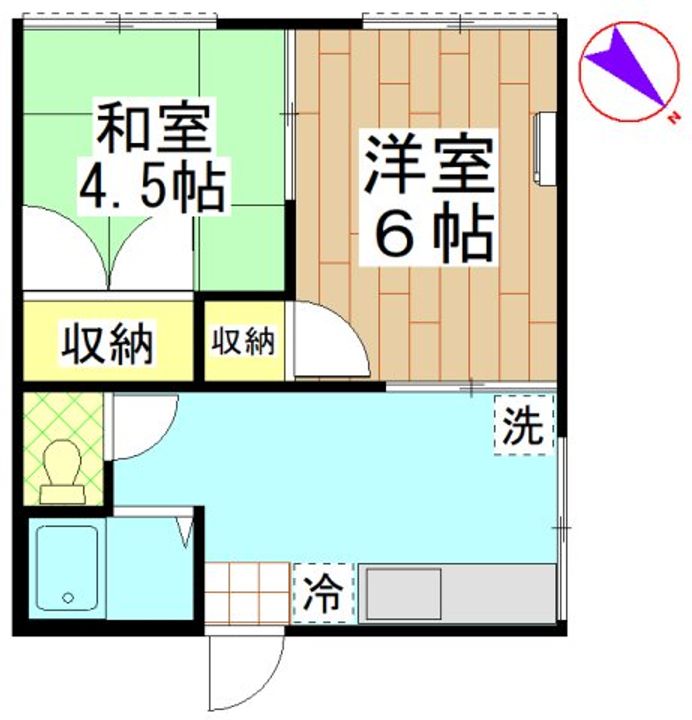 若林荘の間取り