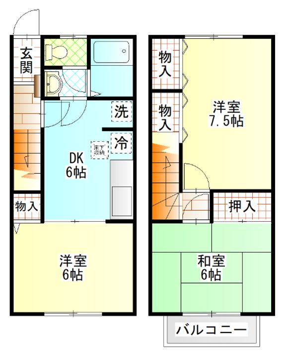 神奈川県小田原市酒匂2(一戸建)の賃貸物件の間取り