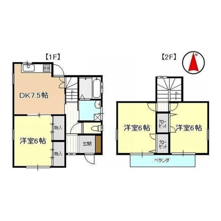 静岡県浜松市中央区住吉5(一戸建)の賃貸物件の間取り