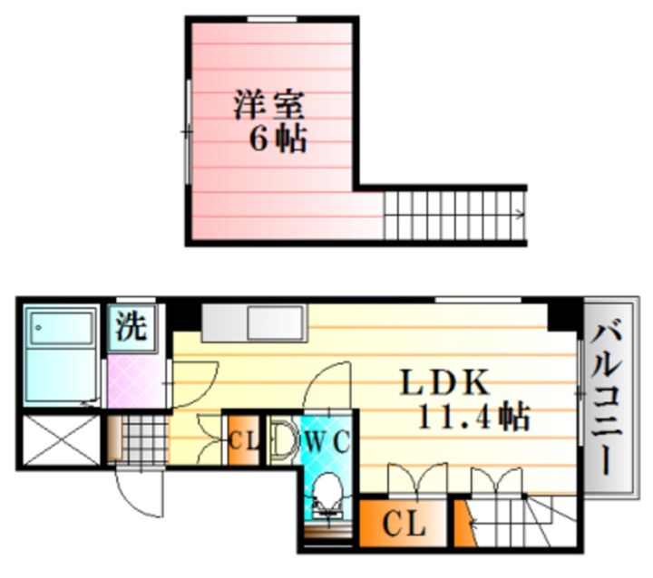Y’z B.L.D緑井の間取り