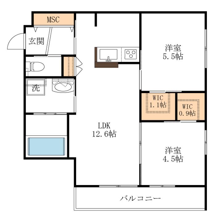 (仮称)南大泉3丁目メゾン【東棟】の間取り