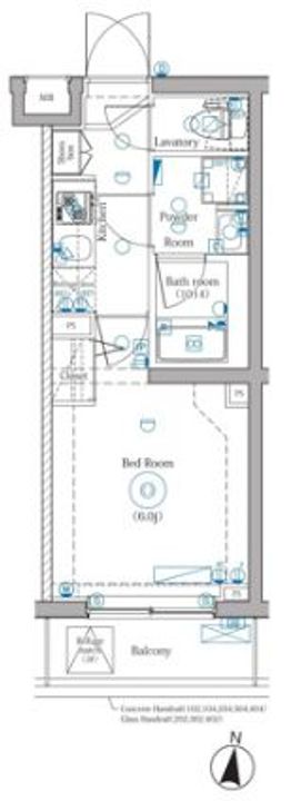 東京都葛飾区西亀有2(マンション)の賃貸物件の間取り