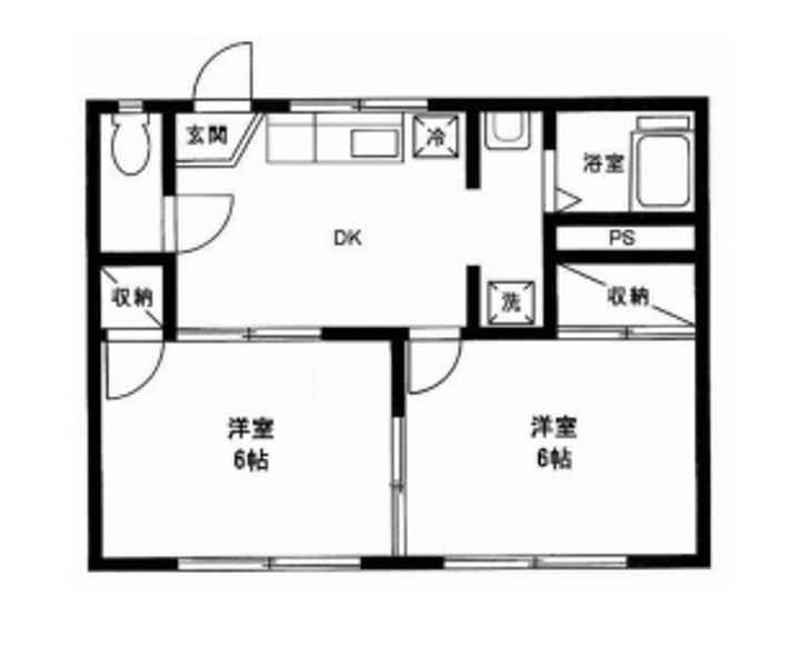 神奈川県横浜市鶴見区矢向6(アパート)の賃貸物件の間取り