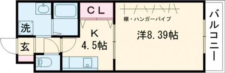 滋賀県彦根市西沼波町(アパート)の賃貸物件の間取り