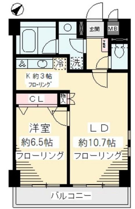 リッツ喜多見の間取り