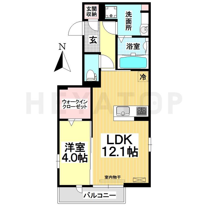 愛知県名古屋市昭和区丸屋町6(アパート)の賃貸物件の間取り