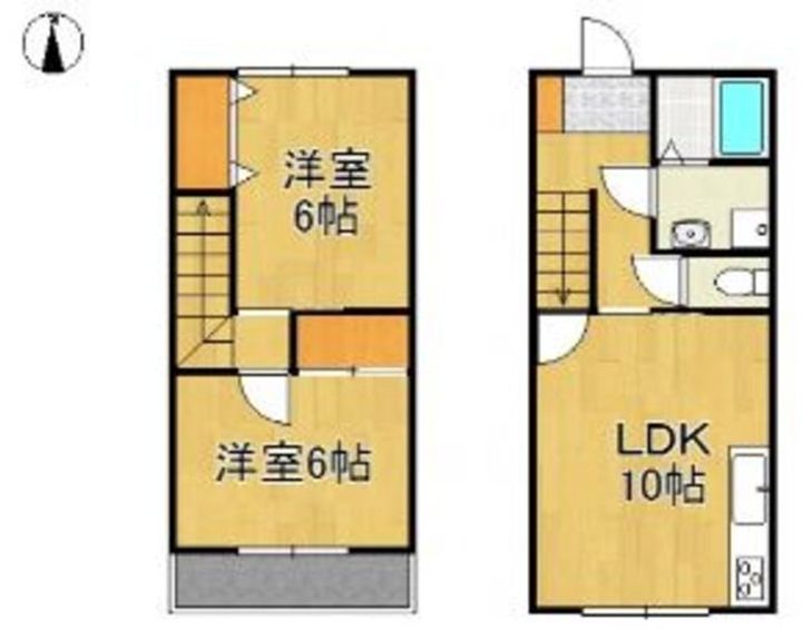岡山県倉敷市八王寺町(一戸建)の賃貸物件の間取り