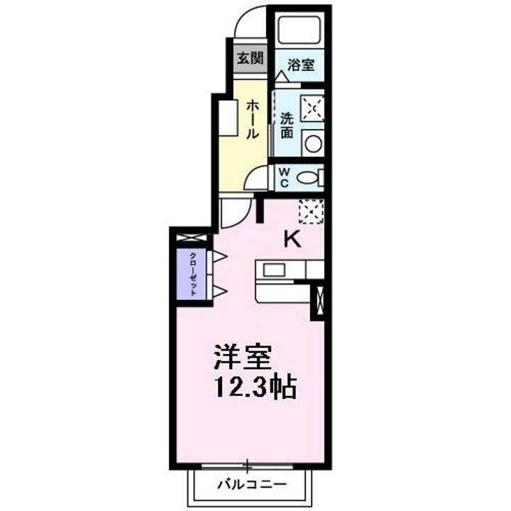大阪府河内長野市松ケ丘中町(アパート)の賃貸物件の間取り