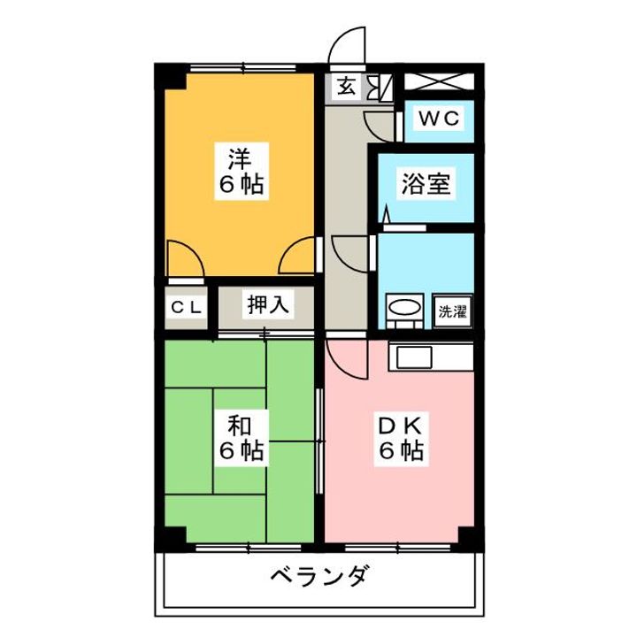 ソレイユケンワの間取り