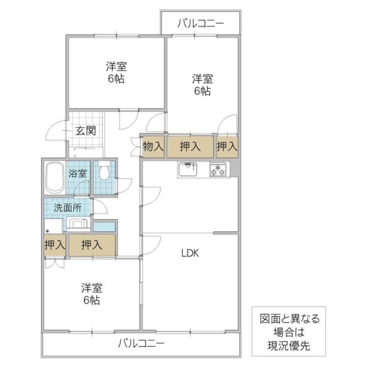 ラッフルズマンションの間取り