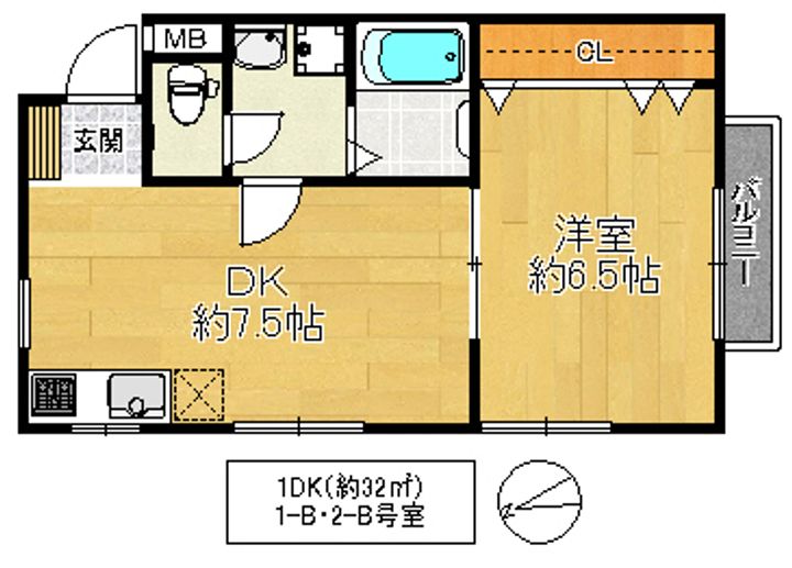 第3テラダハイツの間取り