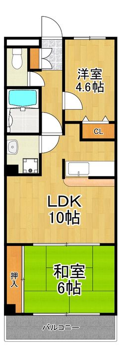 神奈川県川崎市幸区南加瀬1(マンション)の賃貸物件の間取り