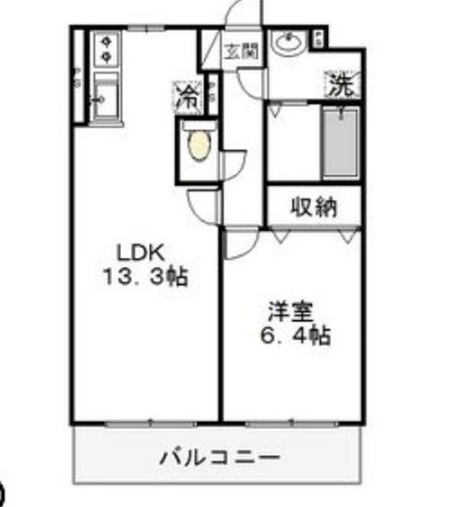 大島マンション 3の間取り