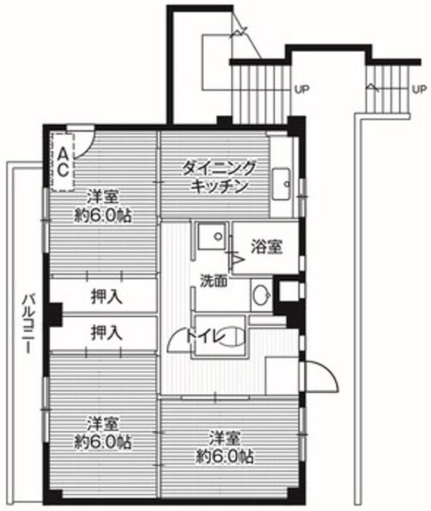 ビレッジハウス五所3号棟の間取り