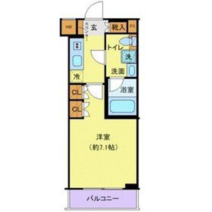 東京都板橋区蓮沼町(マンション)の賃貸物件の間取り