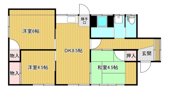 新潟県新潟市西区真砂4(一戸建)の賃貸物件の間取り