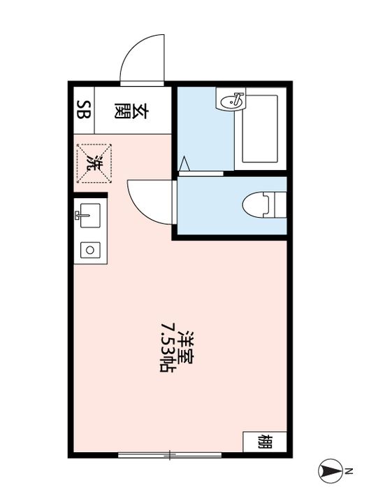 エクレール東白楽の間取り