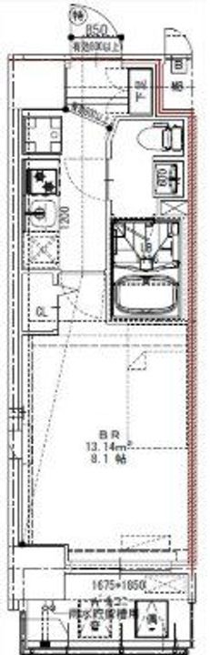 東京都墨田区錦糸1(マンション)の賃貸物件の間取り