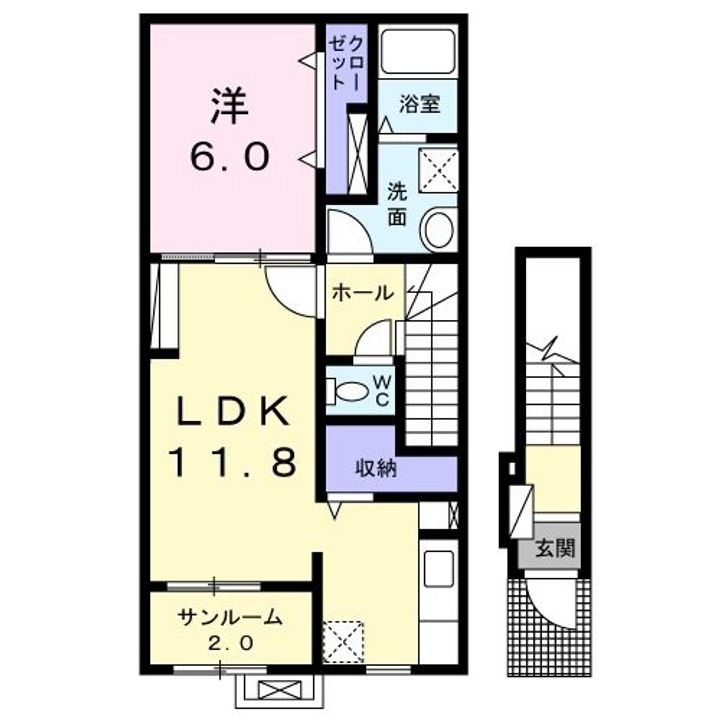 サンフラワーBの間取り