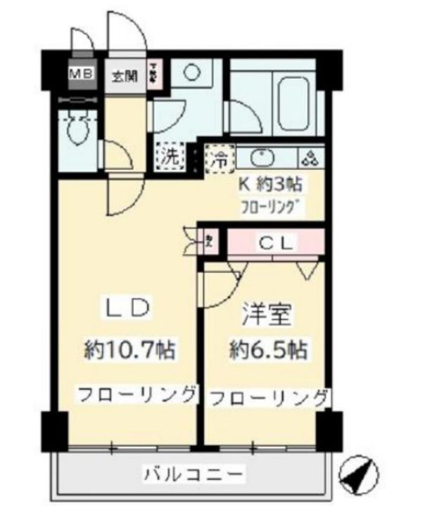 東京都世田谷区喜多見9(マンション)の賃貸物件の間取り