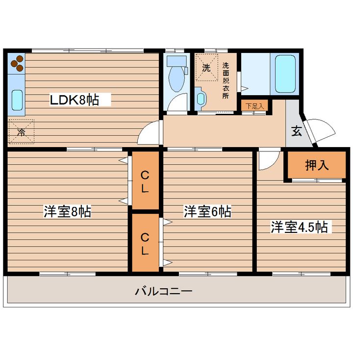 ハイグレース北山の間取り