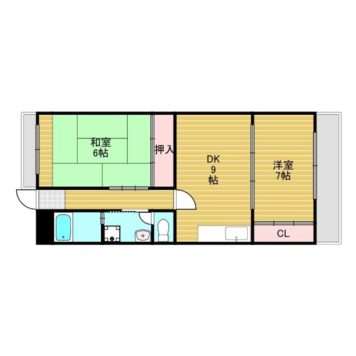 ハマハイツの間取り