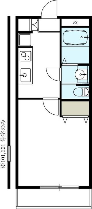東京都江戸川区鹿骨4(アパート)の賃貸物件の間取り