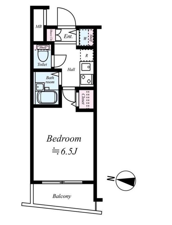 東京都練馬区中村北1(マンション)の賃貸物件の間取り