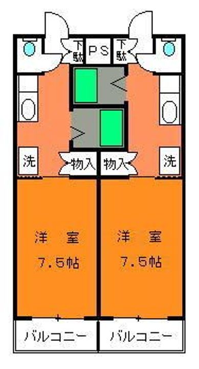 東京都八王子市大塚(アパート)の賃貸物件の間取り