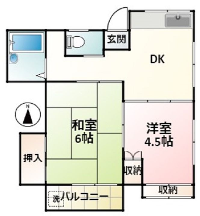 プラムハイツIの間取り