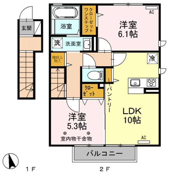 ヴァイアBの間取り