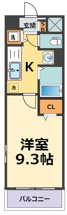 ハイムさわらびの間取り