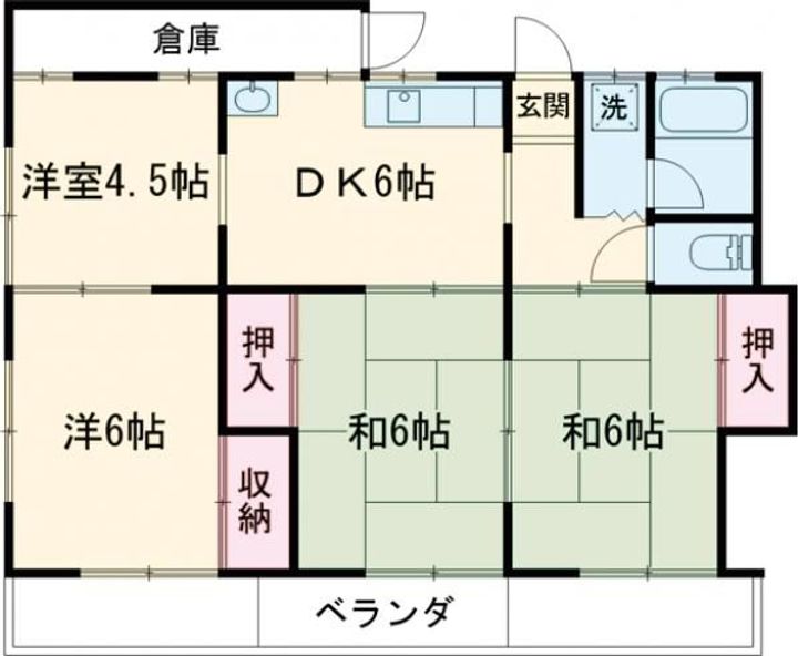 第2スカイコーポの間取り