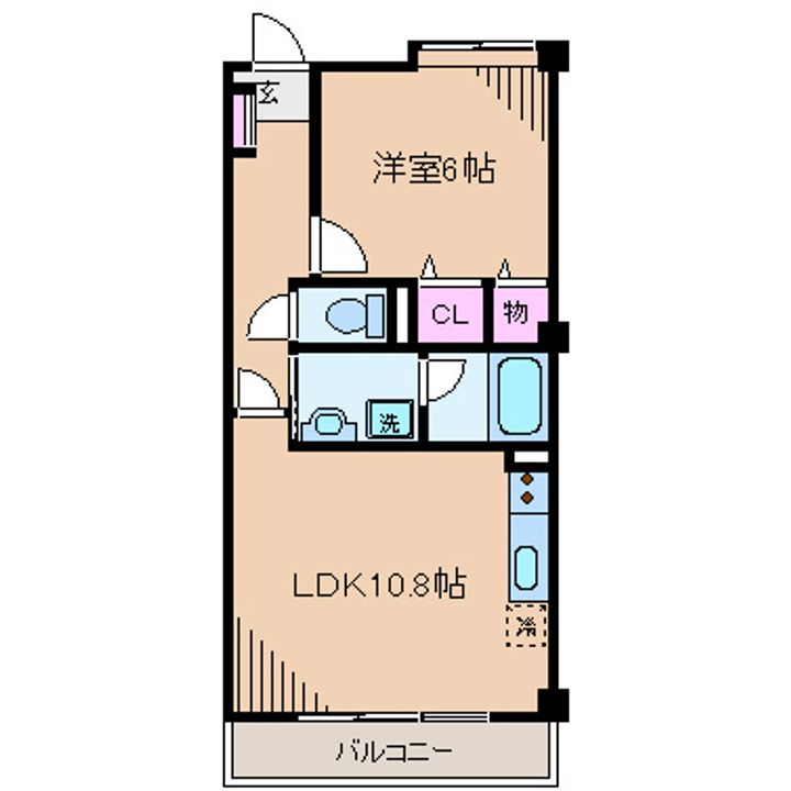 神奈川県横浜市港北区樽町3(マンション)の賃貸物件の間取り