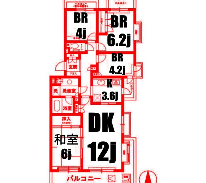 パーク・ノヴァ大船の間取り